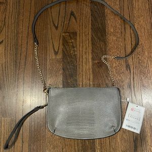 Jen & Co Mila Lizard Crossbody Clutch-Dual Compartment